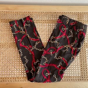 Zara Chain Straps Print Pants XS